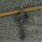 Pave Diamond Lily Pendant 925 Silver Diamond Fleur De Lis Charm Pendant Gift.