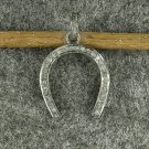 Pave Diamond Horse Shoe Charm Pendant 925 Silver Diamond U Shape Pendant Charm.