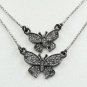Butterfly Minimalist Pendant 925 Silver Pave Diamond Dainty Pendant Charm Gift.