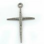 Pave Diamond Cross Pendant 925 Sterling Silver Jewelry Additional Findings Gift.