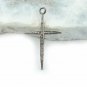 Pave Diamond Cross Pendant 925 Sterling Silver Jewelry Additional Findings Gift.
