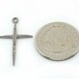 Pave Diamond Cross Pendant 925 Sterling Silver Jewelry Additional Findings Gift.