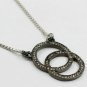 Circle Pendant Pave Diamond Charm Pendant 925 Silver Fashion Pendant For Gift.