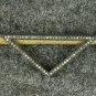 Triangle Pendant Pave Diamond 925 Silver Diamond Handmade Triangular Pendant.