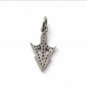 Arrow Pendant Pave Diamond 925 Silver Diamond Pendant Charm For Christmas Gift.