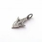 Arrow Pendant Pave Diamond 925 Silver Diamond Pendant Charm For Christmas Gift.