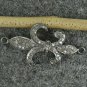 Pave Diamond Fleur De Lis Pendant 925 Silver Diamond Lily Pendant Gift Charm.