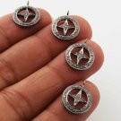 Pave Diamond Round Cross Charm Pendant 925 Sterling Silver Additional Findings. Pave Diamond Round Cross Charm Pendant 925 Sterling Silver Additional Findings.