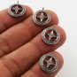 Pave Diamond Round Cross Charm Pendant 925 Sterling Silver Additional Findings.