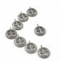 Pave Diamond Round Cross Charm Pendant 925 Sterling Silver Additional Findings.