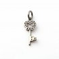 Butterfly Key Pendant Pave Diamond Pendant 925 Silver Diamond Pendant Charm.