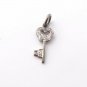 Butterfly Key Pendant Pave Diamond Pendant 925 Silver Diamond Pendant Charm.