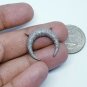 Pave Diamond Moon Pendant 925 Silver Diamond Horn Moon Pendant For Christmas.
