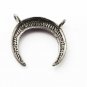 Pave Diamond Moon Pendant 925 Silver Diamond Horn Moon Pendant For Christmas.