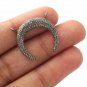 Pave Diamond Moon Pendant 925 Silver Diamond Horn Moon Pendant For Christmas.