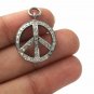 Pave Diamond Peace Charm Pendant 925 Sterling Silver Additional Finding Supply.