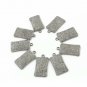 Pave Diamond Rectangle Charm Pendant 925 Sterling Silver Jewelry Additional Gift