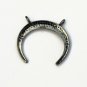 Pave Diamond Crescent Moon Pendant 925 Silver Diamond Horn Charm Pendant Gift.