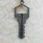 Key Pendant Pave Diamond 925 Silver Designer Key Necklace Jewelry Birthday Gift.