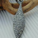 Pave Diamond Fashion Pendant 925 Silver Diamond Drop Pendant Birthday Gift.