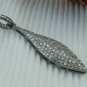 Pave Diamond Fashion Pendant 925 Silver Diamond Drop Pendant Birthday Gift.