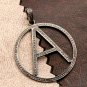 Pave Diamond Initial Pendant 925 Silver Diamond Alphabet Pendant Charm Gift.