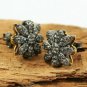 Pave Diamond Flower Stud Earring 925 Silver Minimalist Diamond Floral Earring.