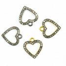Heart Pendant 925 Silver Pave Diamond Pendant For Birthdays Gift. Heart Pendant 925 Silver Pave Diamond Pendant For Birthdays Gift.
