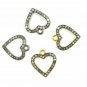 Heart Pendant 925 Silver Pave Diamond Pendant For Birthdays Gift.