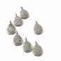 Pave Diamond Pear Charm Pendant 925 Silver Diamond Jewelry Valentines Gift.
