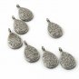 Pave Diamond Pear Charm Pendant 925 Silver Diamond Jewelry Valentines Gift.