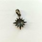 Sun Pendant Pave Diamond Sun Charm 925 Silver Diamond Birthday Gift Fine Jewelry