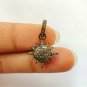Sun Pendant Pave Diamond Sun Charm 925 Silver Diamond Birthday Gift Fine Jewelry