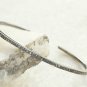 Pave Diamond Single Line Cuff Bracelet 925 Silver Diamond Bracelet Wedding Gift.