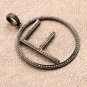 Pave Diamond Initial Pendant 925 Silver Alphabet Pendant Charm Gift Jewelry Gift