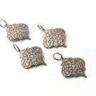 Minimalist Pave Diamond Leaf Pendant 925 Silver Diamond Charm Pendant Findings.