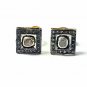 Pave Diamond Stud Earring 925 Silver Diamond Square Stud Earring Valentines Gift