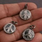 Pave Diamond Single Bail Charm Pendant 925 Silver Minimalist Diamond Charm Gift.