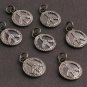 Pave Diamond Single Bail Charm Pendant 925 Silver Minimalist Diamond Charm Gift.