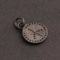 Pave Diamond Single Bail Charm Pendant 925 Silver Minimalist Diamond Charm Gift.