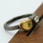 Pave Diamond Heart Open Ring 925 Silver Diamond Minimalist Heart Ring Gift.