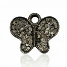 Pave Diamond Butterfly Charm Pendant 925 Silver Diamond Animal Charm Pendant. Pave Diamond Butterfly Charm Pendant 925 Silver Diamond Animal Charm Pendant.