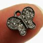 Pave Diamond Butterfly Charm Pendant 925 Silver Diamond Animal Charm Pendant.