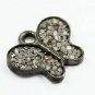 Pave Diamond Butterfly Charm Pendant 925 Silver Diamond Animal Charm Pendant.