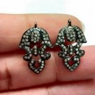 Pave Diamond Minimalist Stud Earring 925 Silver Diamond Leaf Earring Charm N1. Pave Diamond Minimalist Stud Earring 925 Silver Diamond Leaf Earring Charm N1.