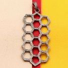 Diamond Honeycomb Pendant 925 Silver Pave Diamond Birthday Charm Pendant Jewelry Diamond Honeycomb Pendant 925 Silver Pave Diamond Birthday Charm Pendant Jewelry