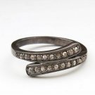 Pave Diamond Statement Ring Gift 925 Silver Diamond Wedding Gift Minimalist Ring
