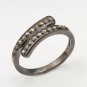 Pave Diamond Statement Ring Gift 925 Silver Diamond Wedding Gift Minimalist Ring