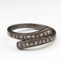 Pave Diamond Statement Ring Gift 925 Silver Diamond Wedding Gift Minimalist Ring