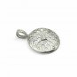 Crisscross Pendant Pave Diamond Heart Pendant 925 Silver Diamond Pendant.